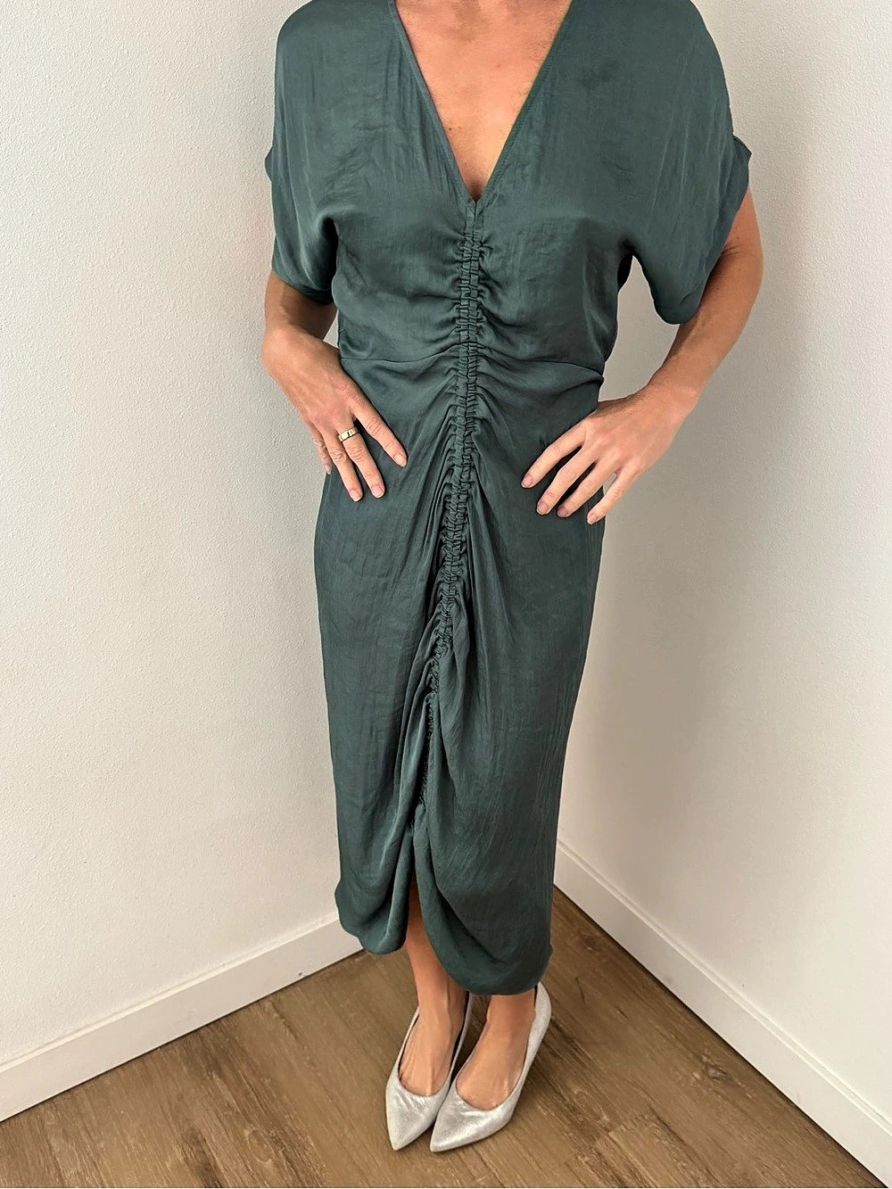 Steve Madden Ruched Maxi Dress Like New
